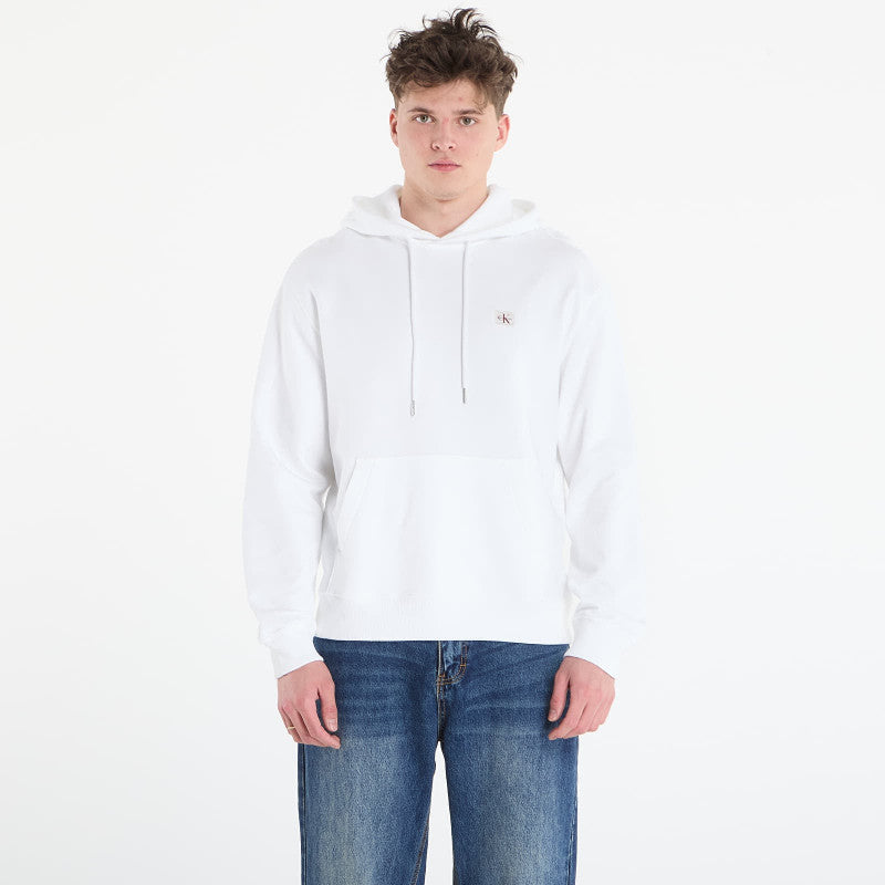 Calvin Klein Jeans Ls Eu 350Terry Badge Hoodie Bright White