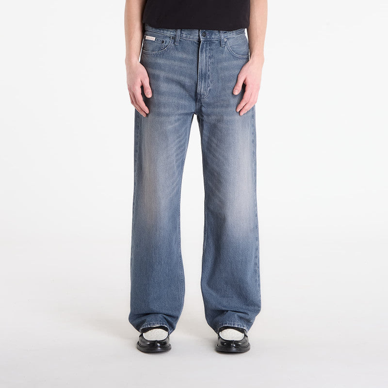 Jeansy Calvin Klein Jeans Baggy Blue Ash Stone Jeans Gray