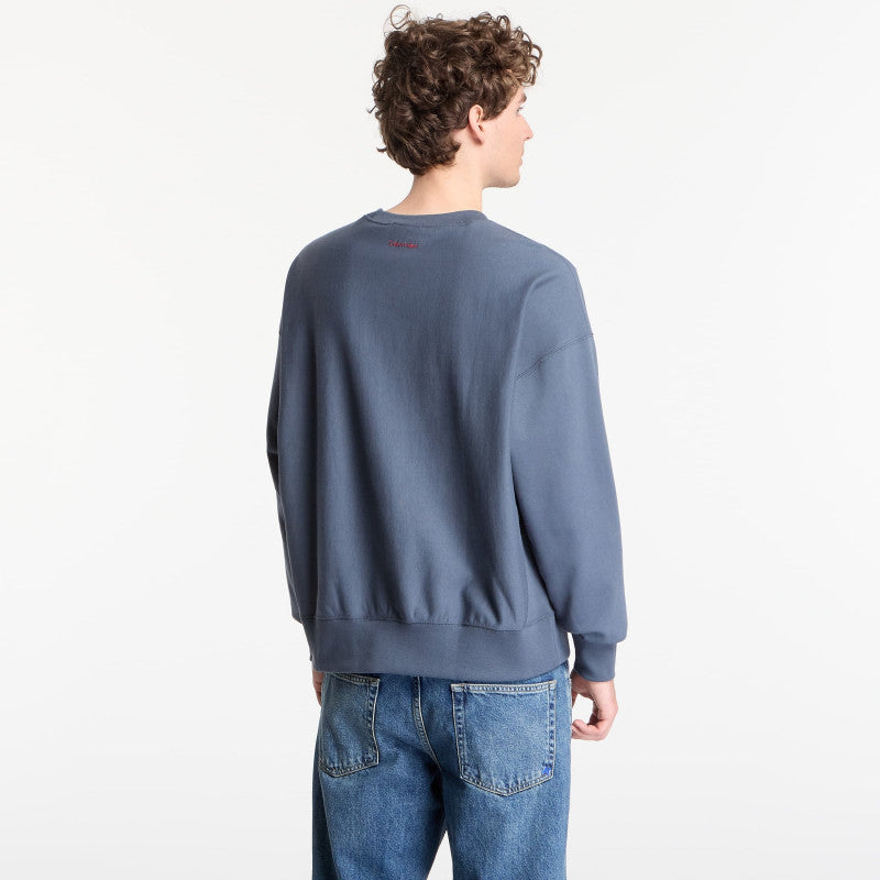 Calvin Klein Jeans Ls Premium Terry Graphic Crewneck Dark Slate