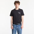 Calvin Klein Jeans Ss 30S Eu Ck Trvl Lines Seasonal Tee Black