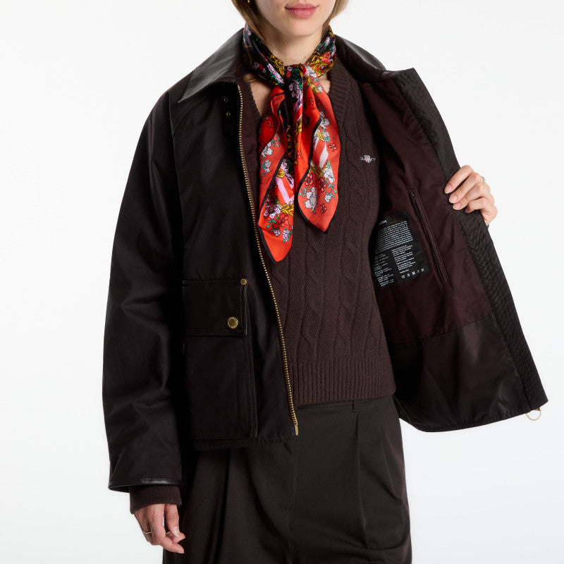 Barbour B.Intl Donnington Wax Jacket Rustic/ Truffle Northumberland Check