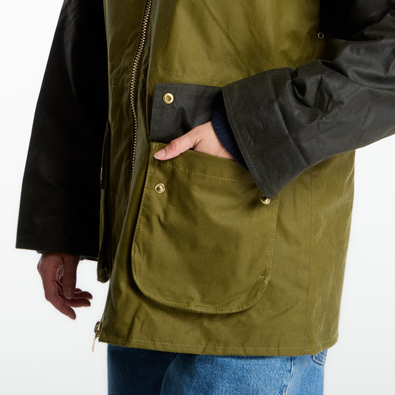 Barbour Treeton Wax Jacket Golden Olive/ Fern/ Ancient