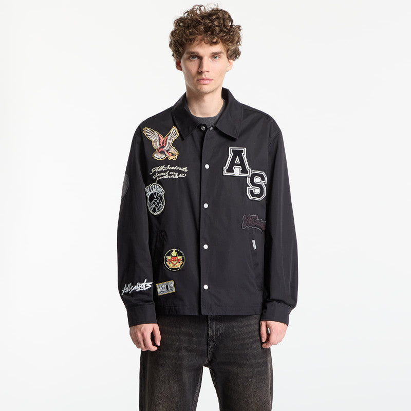 AllSaints Soundman Coach Jacket Black