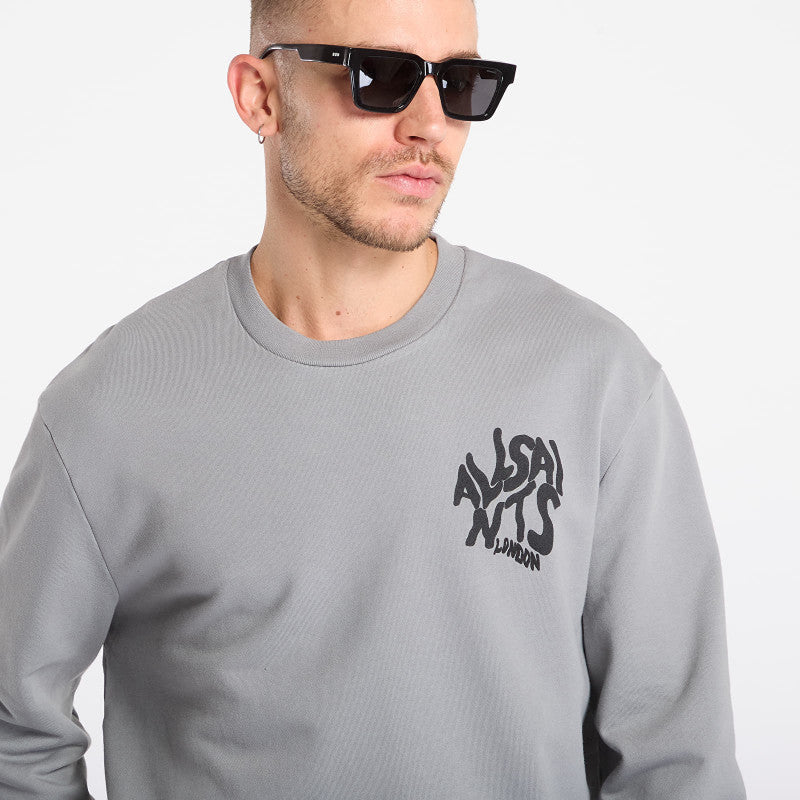 AllSaints Orlando Crew March Grey