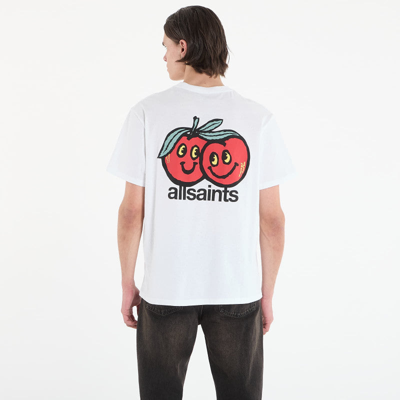 AllSaints Mutual Ss Crew T-Shirt Ashen White
