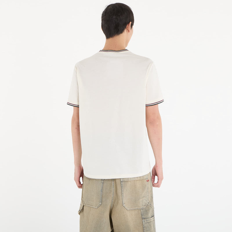FRED PERRY Twin Tipped T-Shirt Ecr/ Oxbld/ Grsrts