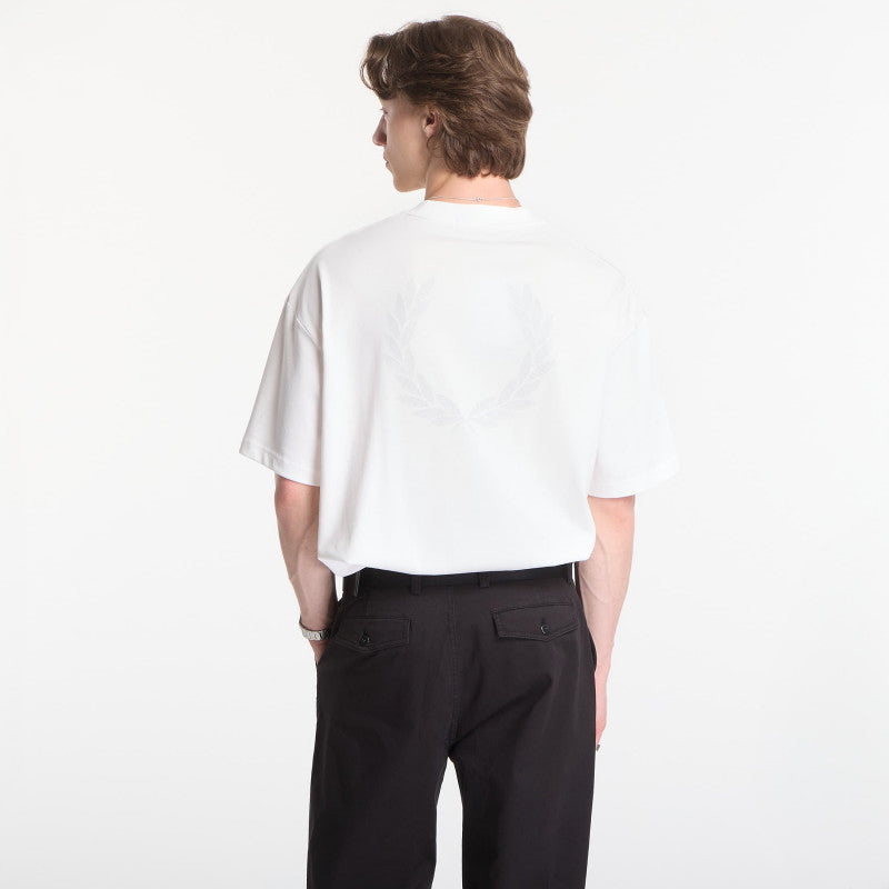 Fred Perry Back Print Lrl Wreath T-Shirt White