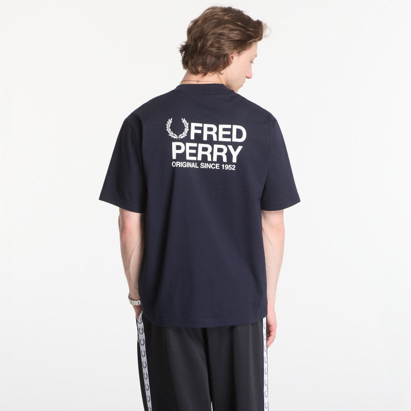 Fred Perry Back Print Fred Perry T-Shirt Black