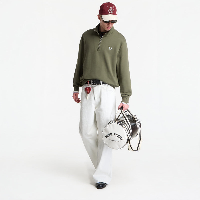 Fred Perry Half Zip Sweatshirt Green