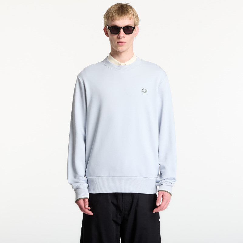 Fred Perry Crew Neck Sweatshirt Dusky Blue