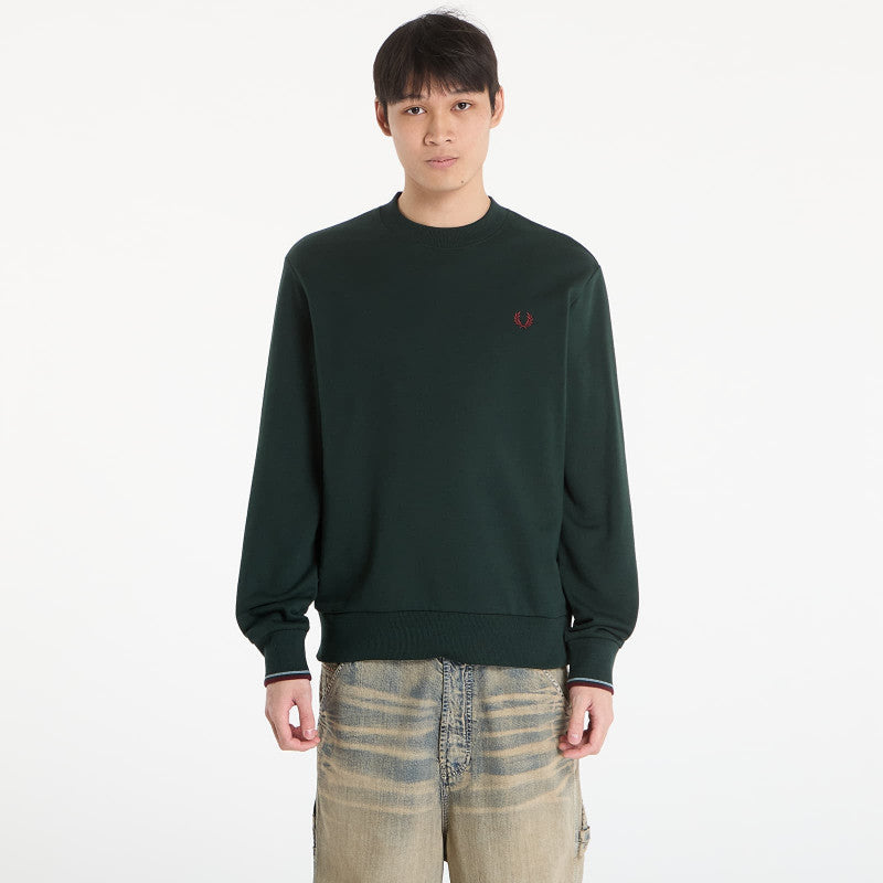 FRED PERRY Crew Neck Sweatshirt Grsrts/ Stkbl/ Oxb
