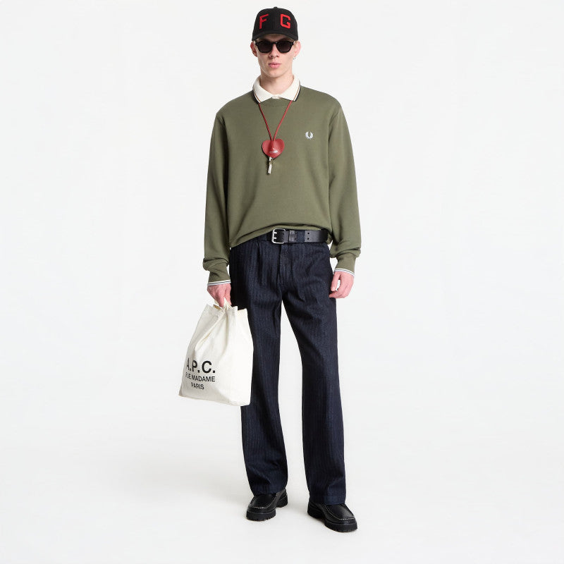 Fred Perry Crew Neck Sweatshirt Green