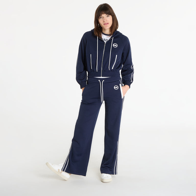 Michael Kors Contrast Zip Front Track Jacket Midnight Blue