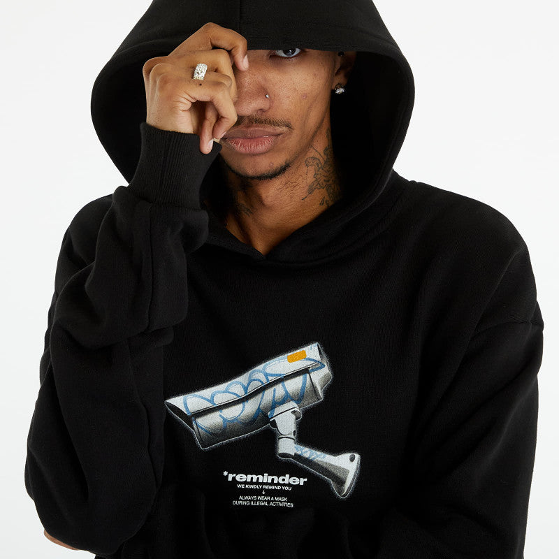 Urban Classics CCTV Ultraheavy Oversize Hoodie Black