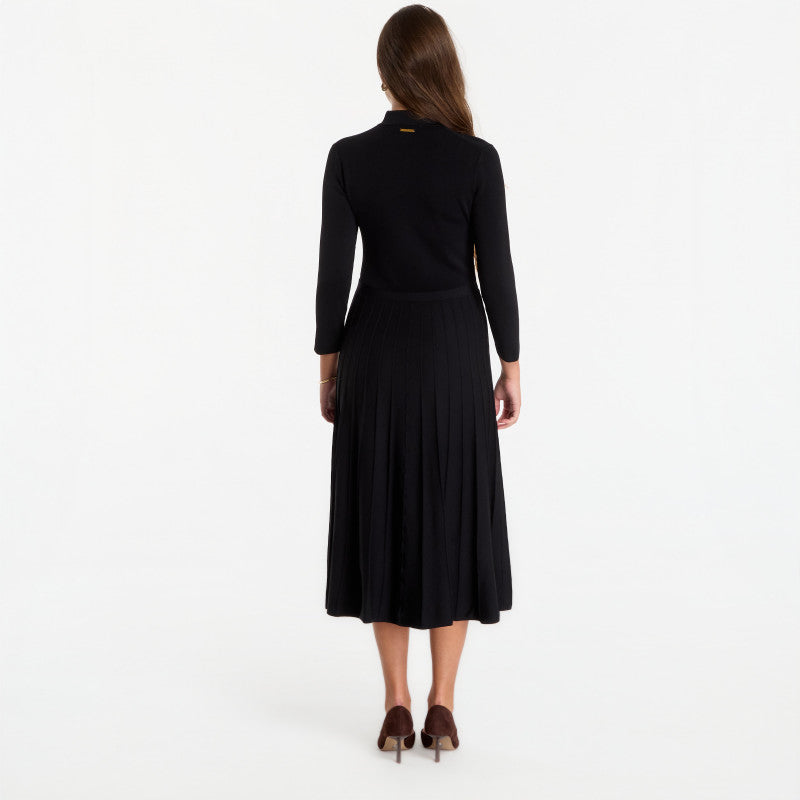 Sukienka Michael Kors Polo Flare Midi Dress Black