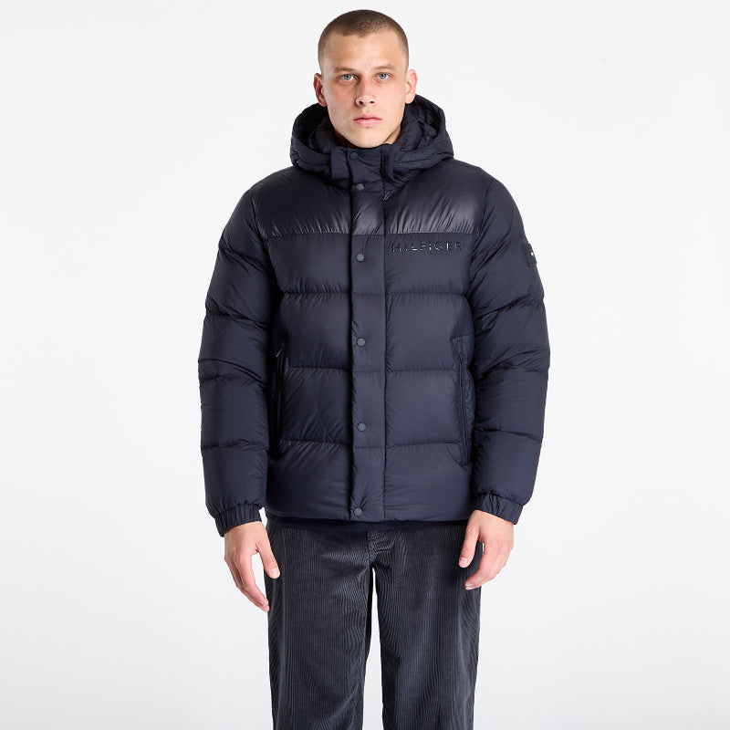 Tommy Hilfiger Mix Down Hooded Puffer Desert Sky