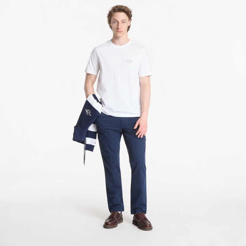 Tommy Hilfiger Nautical Back Photo Regular Tee White