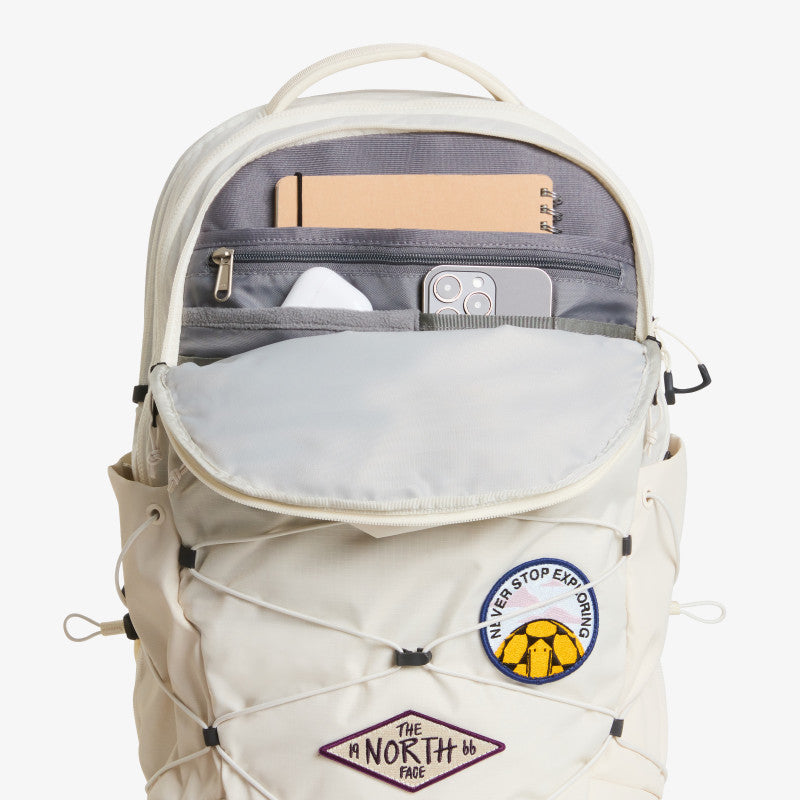 The North Face Borealis Patch Backpack White Dune