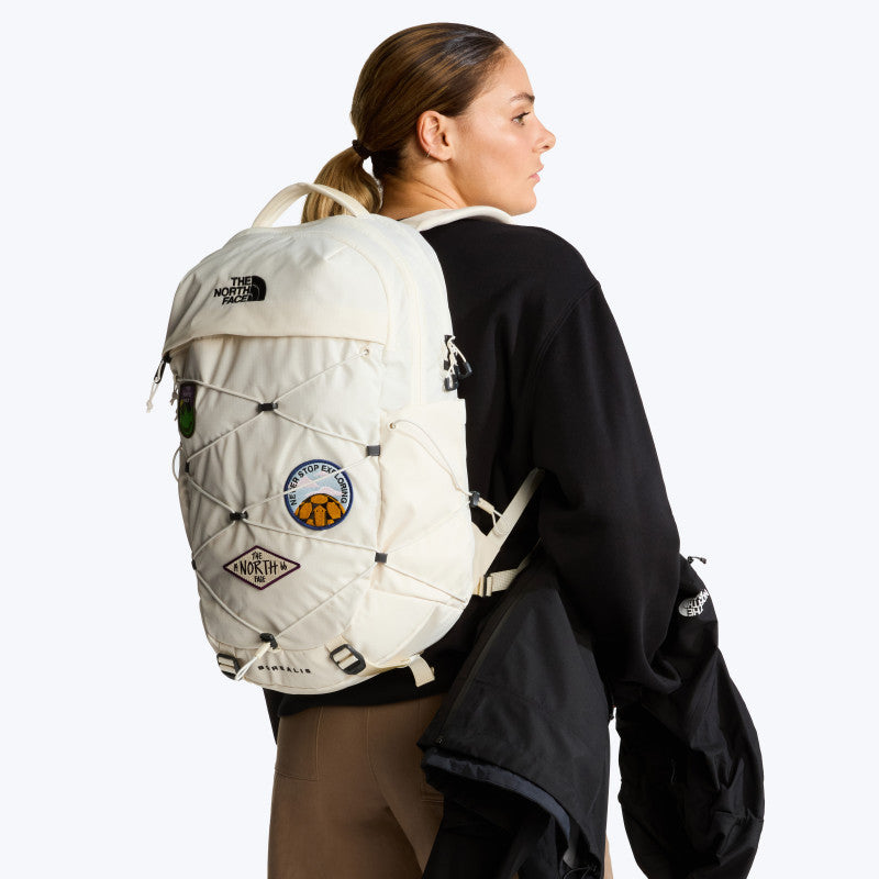 The North Face Borealis Patch Backpack White Dune