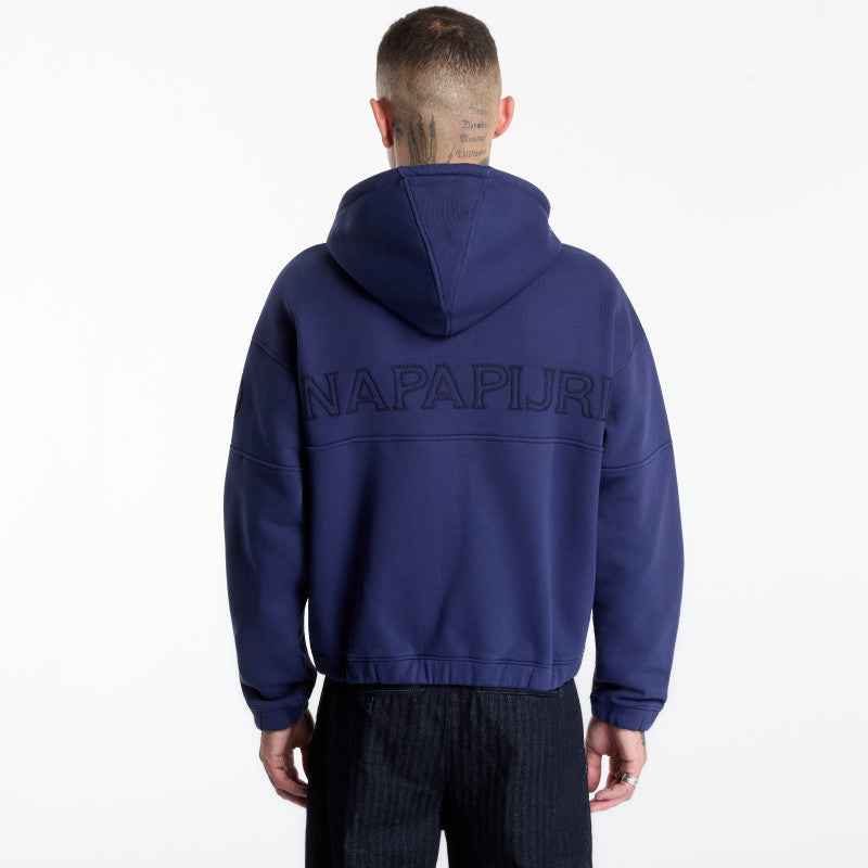 Napapijri Bloom Full-Zip Hoodie Blue Academy
