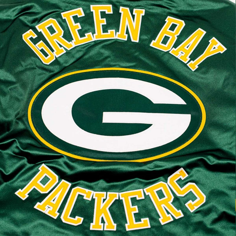 Mitchell & Ness NFL Heavyweight Satin Jacket Green Bay Packers