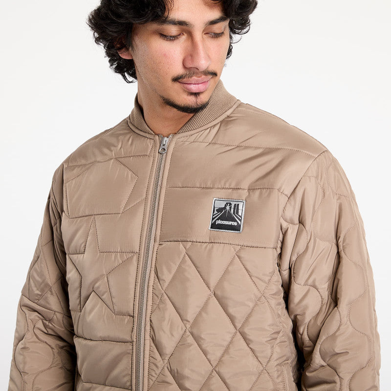 PLEASURES Stonehenge Quilted Jacket Brown