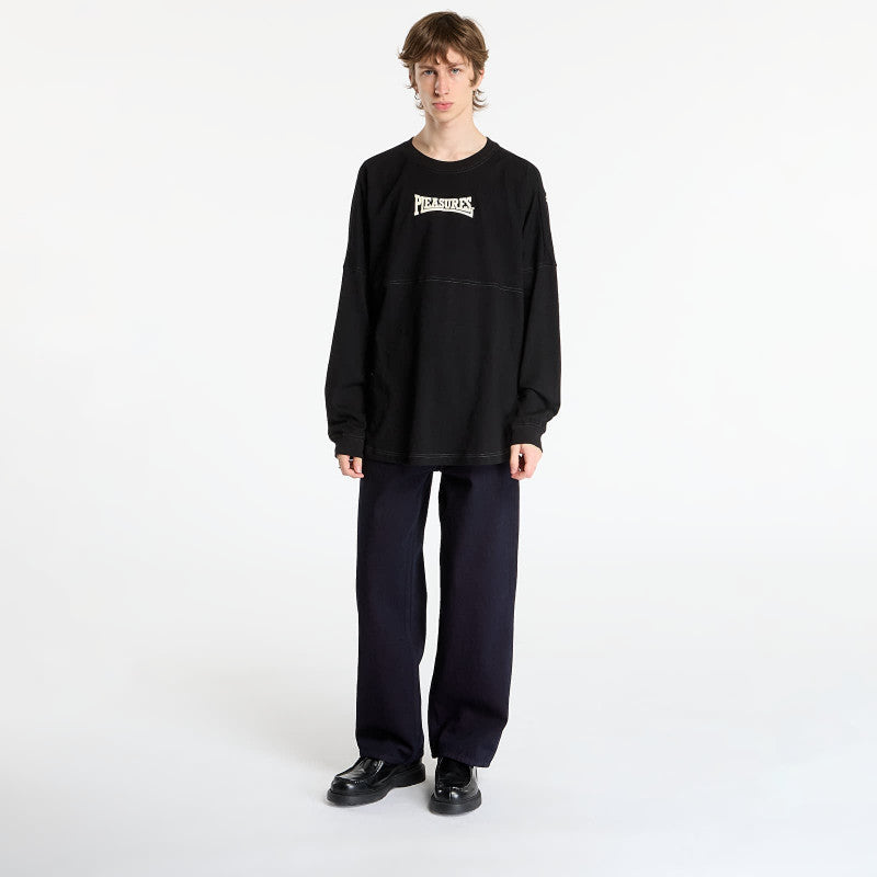 PLEASURES Bulldog Heavyweight Long Sleeve Black