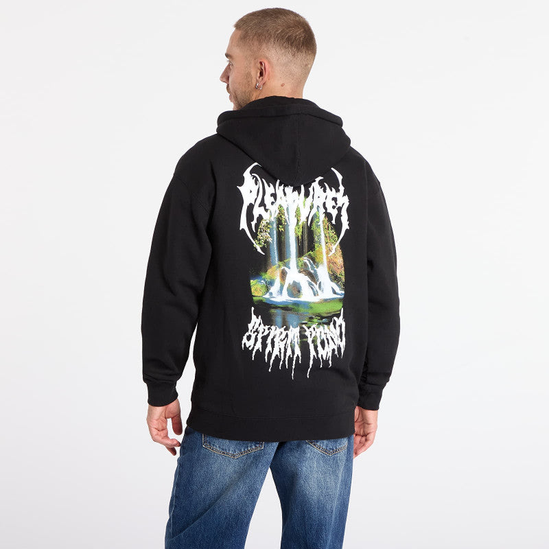 PLEASURES Pond Zip Hoodie Black