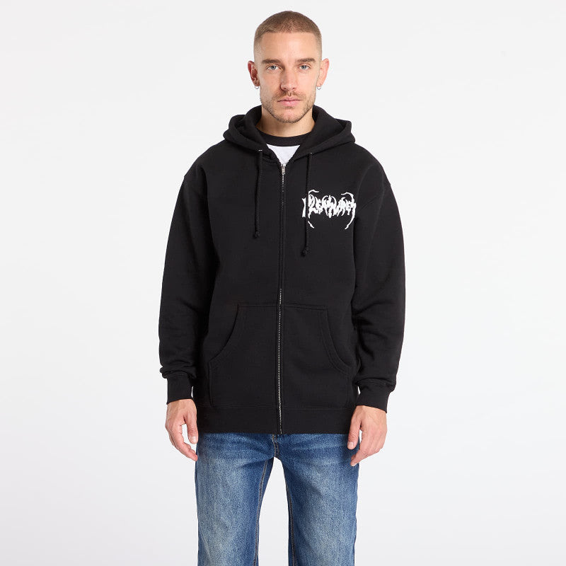 PLEASURES Pond Zip Hoodie Black