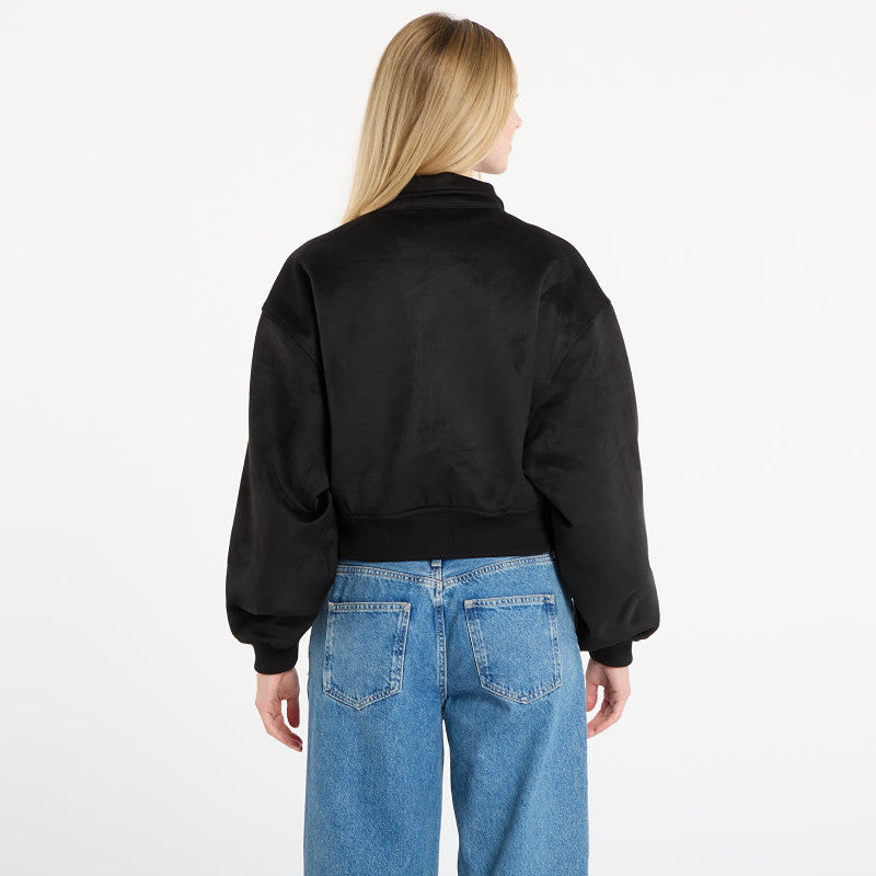 Karl Kani Signature Faux Suede OS Bomber Jacket Black