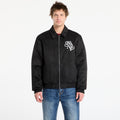 Karl Kani Legacy Faux Suede Bowling Jacket Black