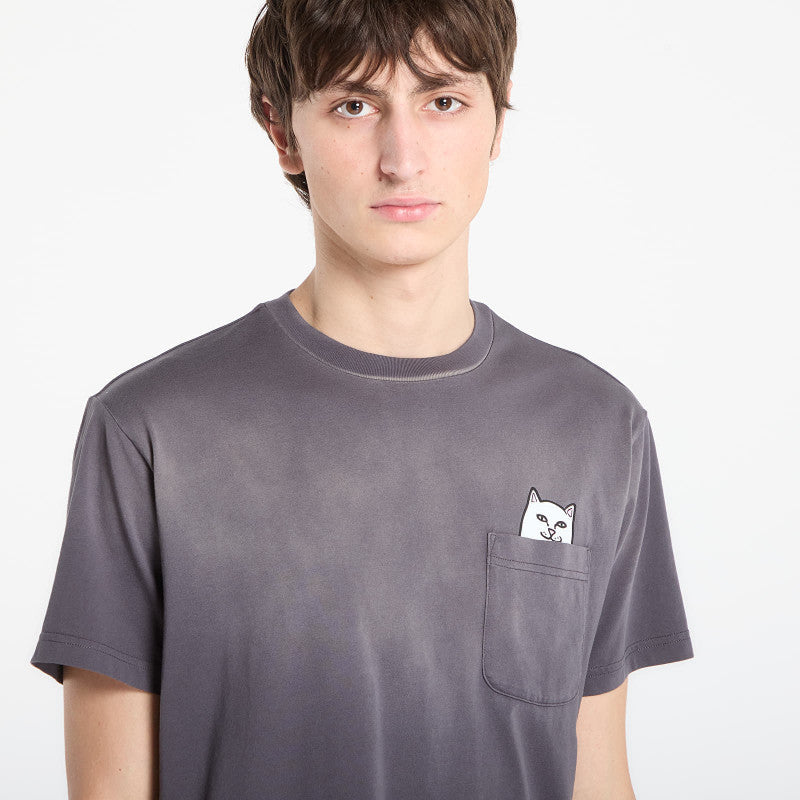 RIPNDIP Lord Nermal Pocket Tee Charcoal Vintage Wash