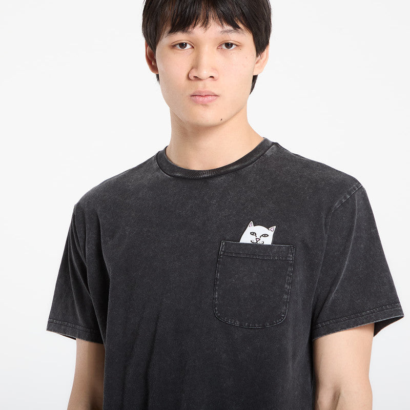 RIPNDIP Lord Nermal Pocket Tee Black Vintage Wash