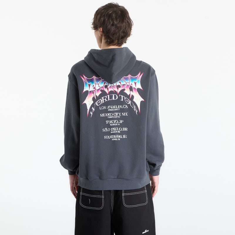 RIPNDIP Noid Zip Hoodie Charcoal Wash