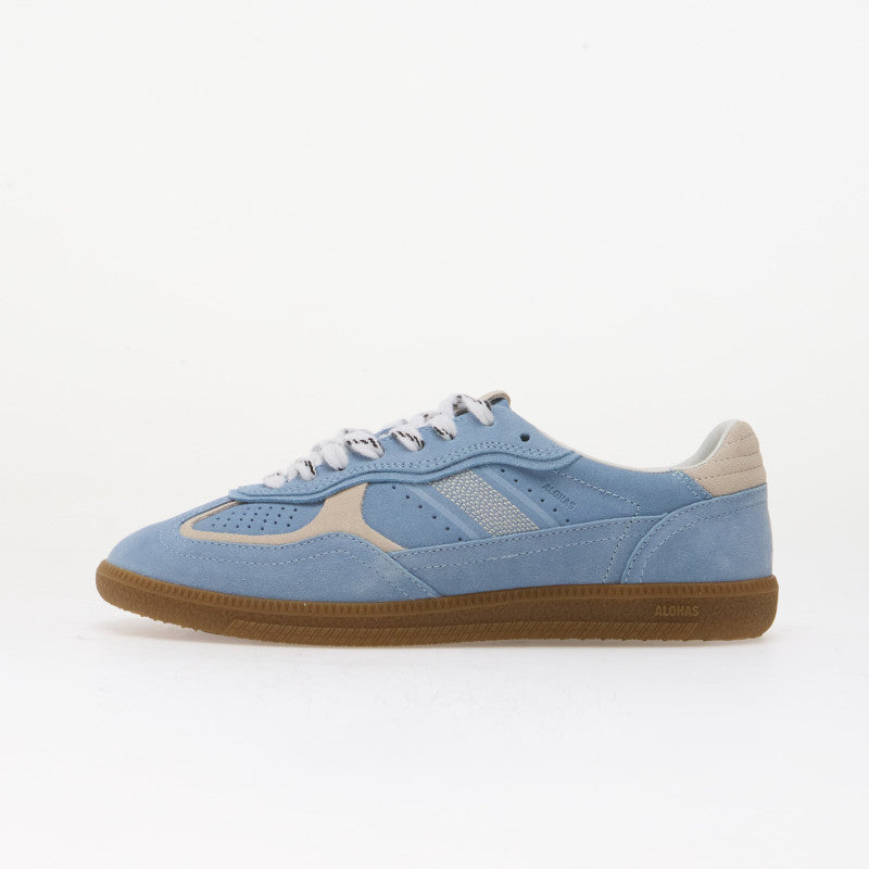Alohas Tb.490 Rife Cornflower Blue Cream Leather Sneakers Blue