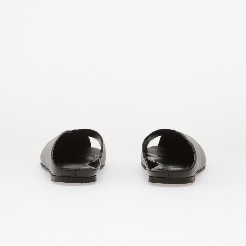 Alohas Timmy Black Leather Mules Black