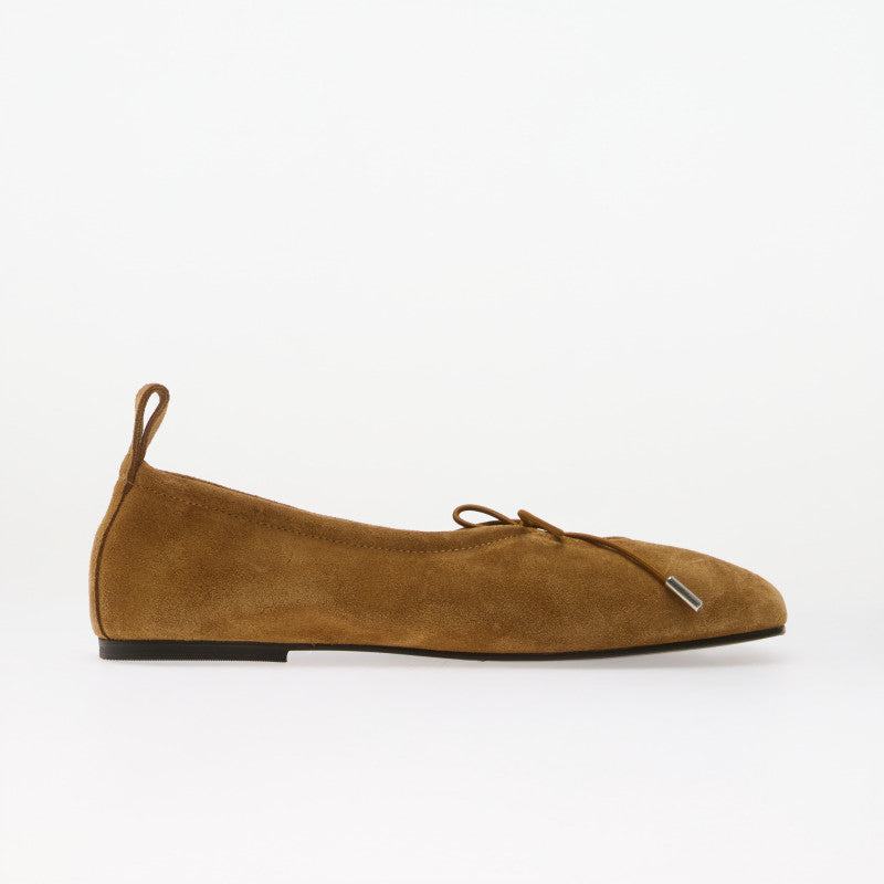 Alohas Rosalind Suede Tan Leather Ballet Flats Tan
