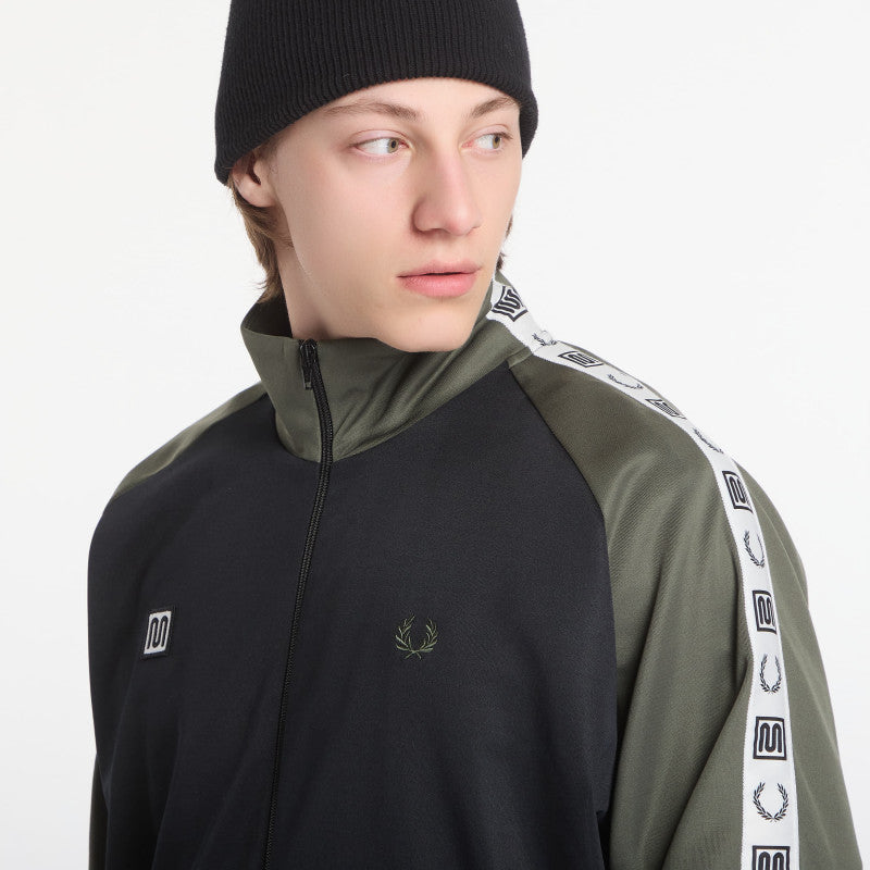 Fred Perry Meyba Taped Raglan Trackjacket Black