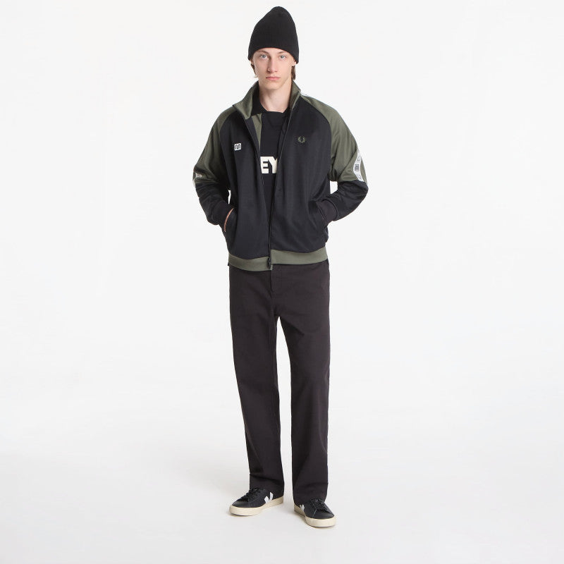 Fred Perry Meyba Cut And Sew Polo Shirt Green