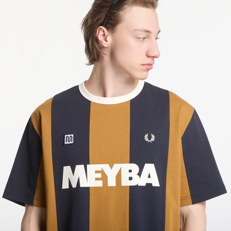 Fred Perry Meyba Cut And Sew T-Shirt Dark Caramel