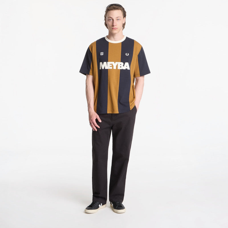Fred Perry Meyba Cut And Sew T-Shirt Dark Caramel