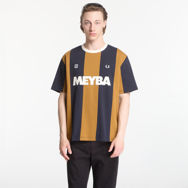 Fred Perry Meyba Cut And Sew T-Shirt Dark Caramel
