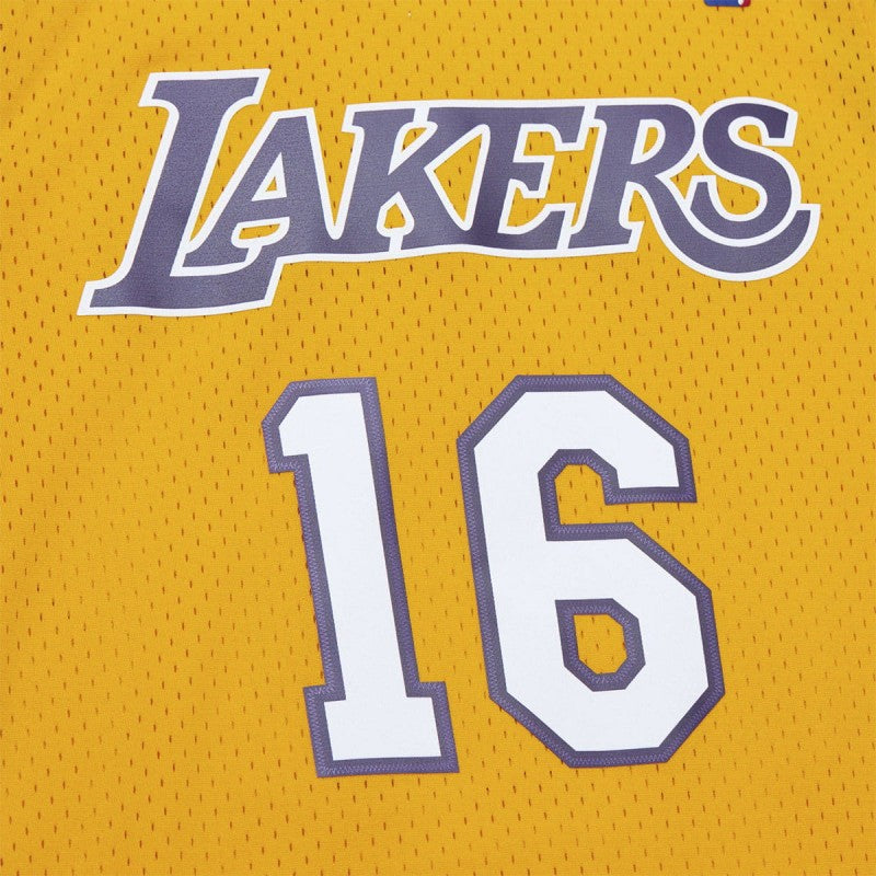 Mitchell & Ness NBA Gold Swingman Jersey Los Angeles Lakers 2009-10 Pau Gasol