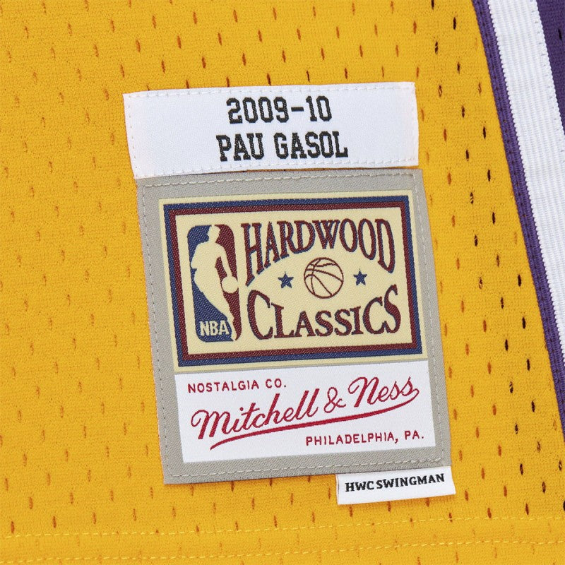 Mitchell & Ness NBA Gold Swingman Jersey Los Angeles Lakers 2009-10 Pau Gasol