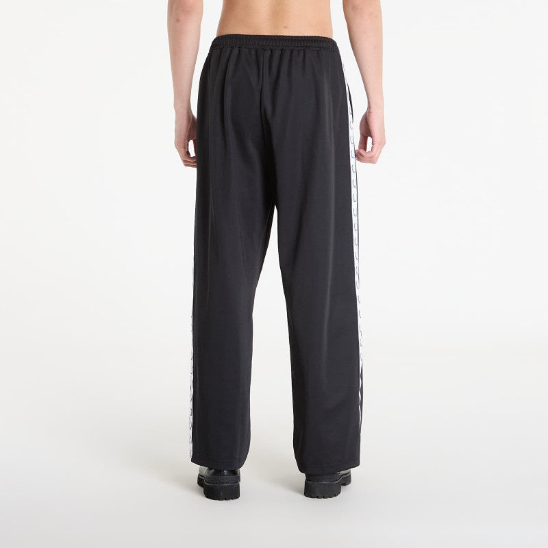 FRED PERRY Wide Leg Track Pant Black