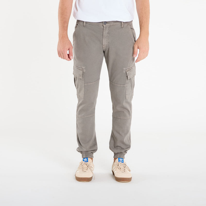 Urban Classics Washed Cargo Twill Jogging Pants Grey