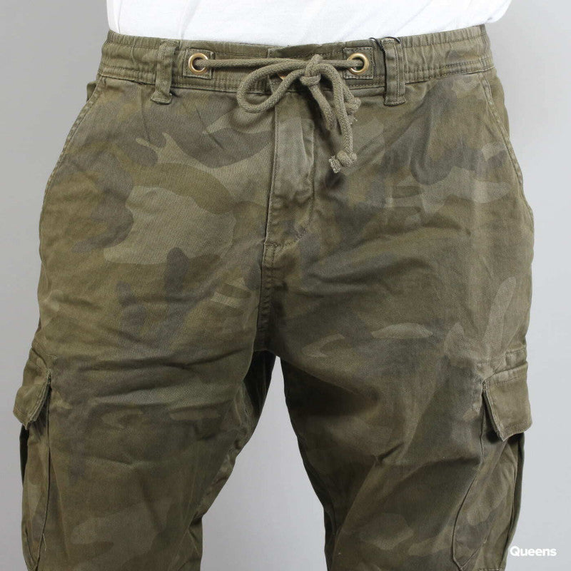 Urban Classics Camo Cargo Jogging Pants Camo Green