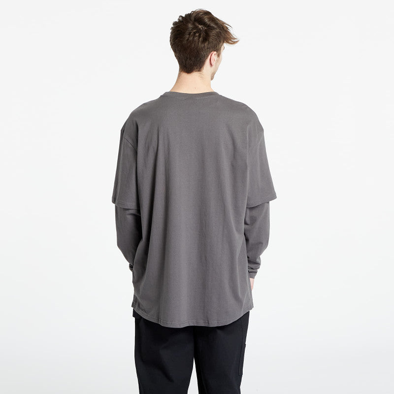 Urban Classics Oversized Shaped Double Layer LS Tee Grey