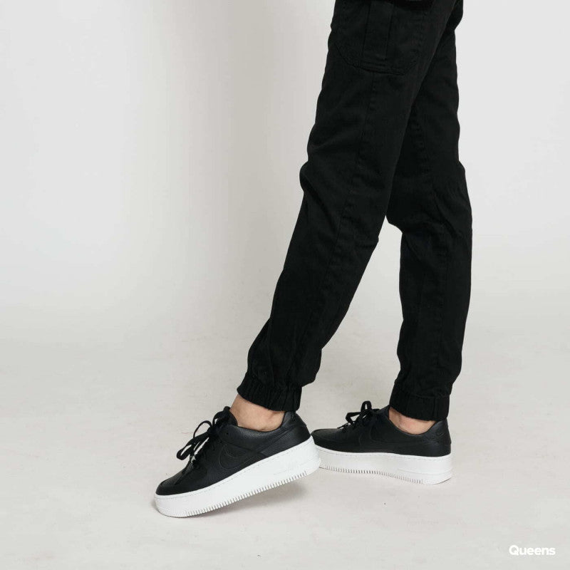 Urban Classics Ladies High Waist Cargo Pants Black