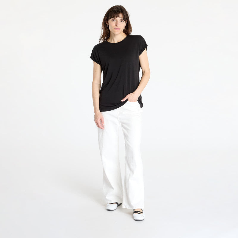 Urban Classics Ladies Modal Extended Shoulder Tee Black